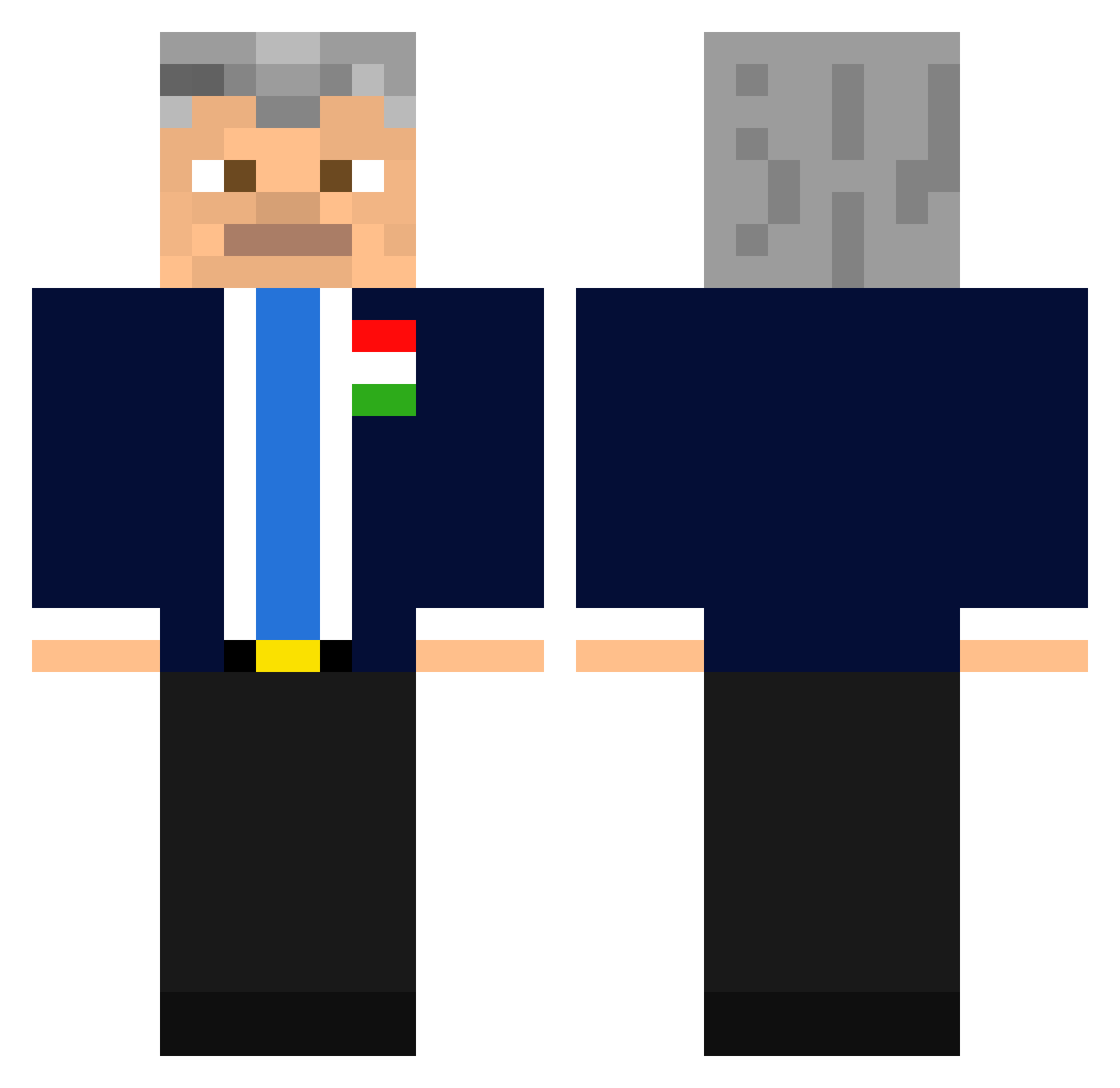 _Botond_ Minecraft skin, front and back view