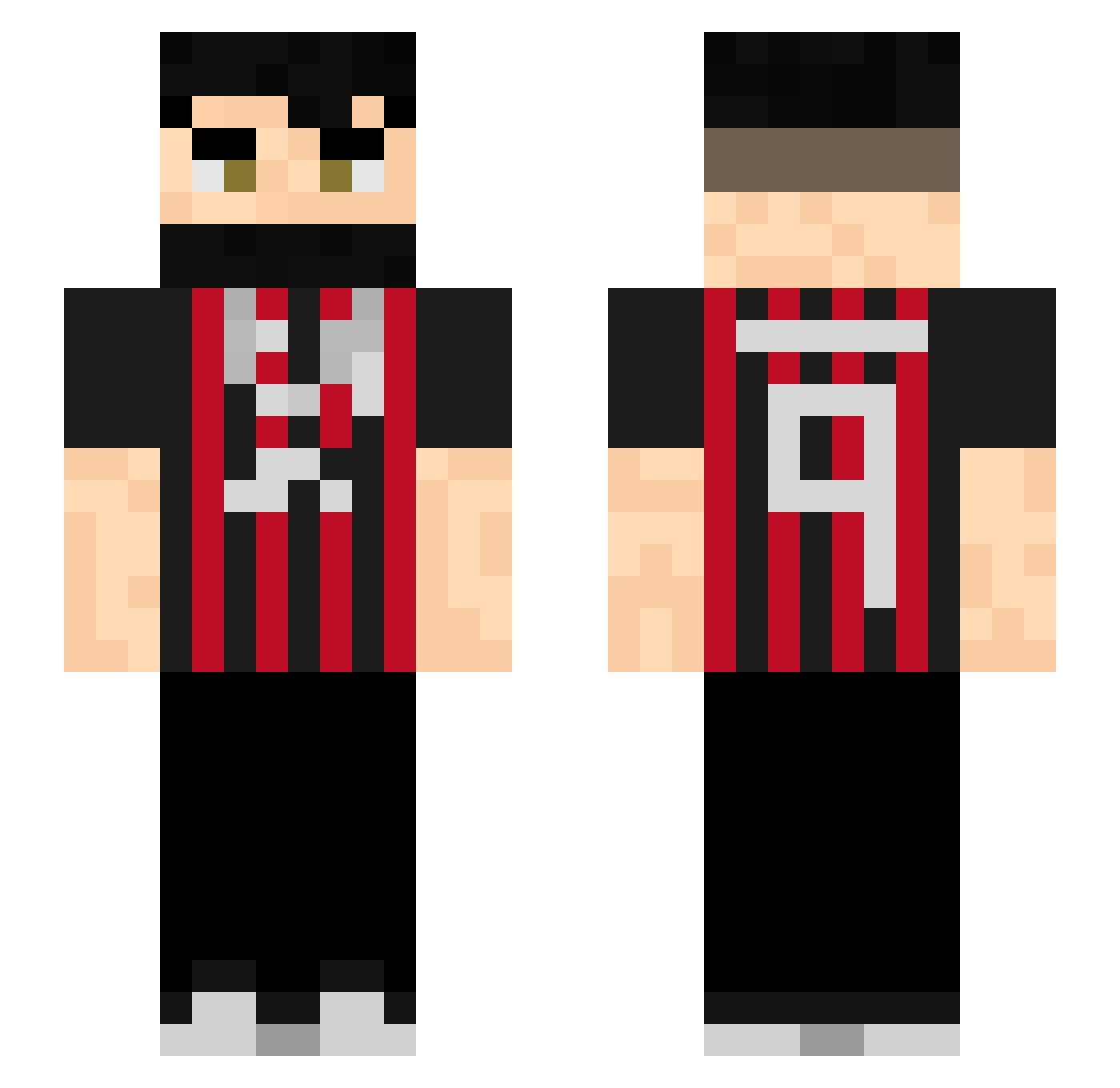 ibrahimovvc Minecraft skin, front and back view
