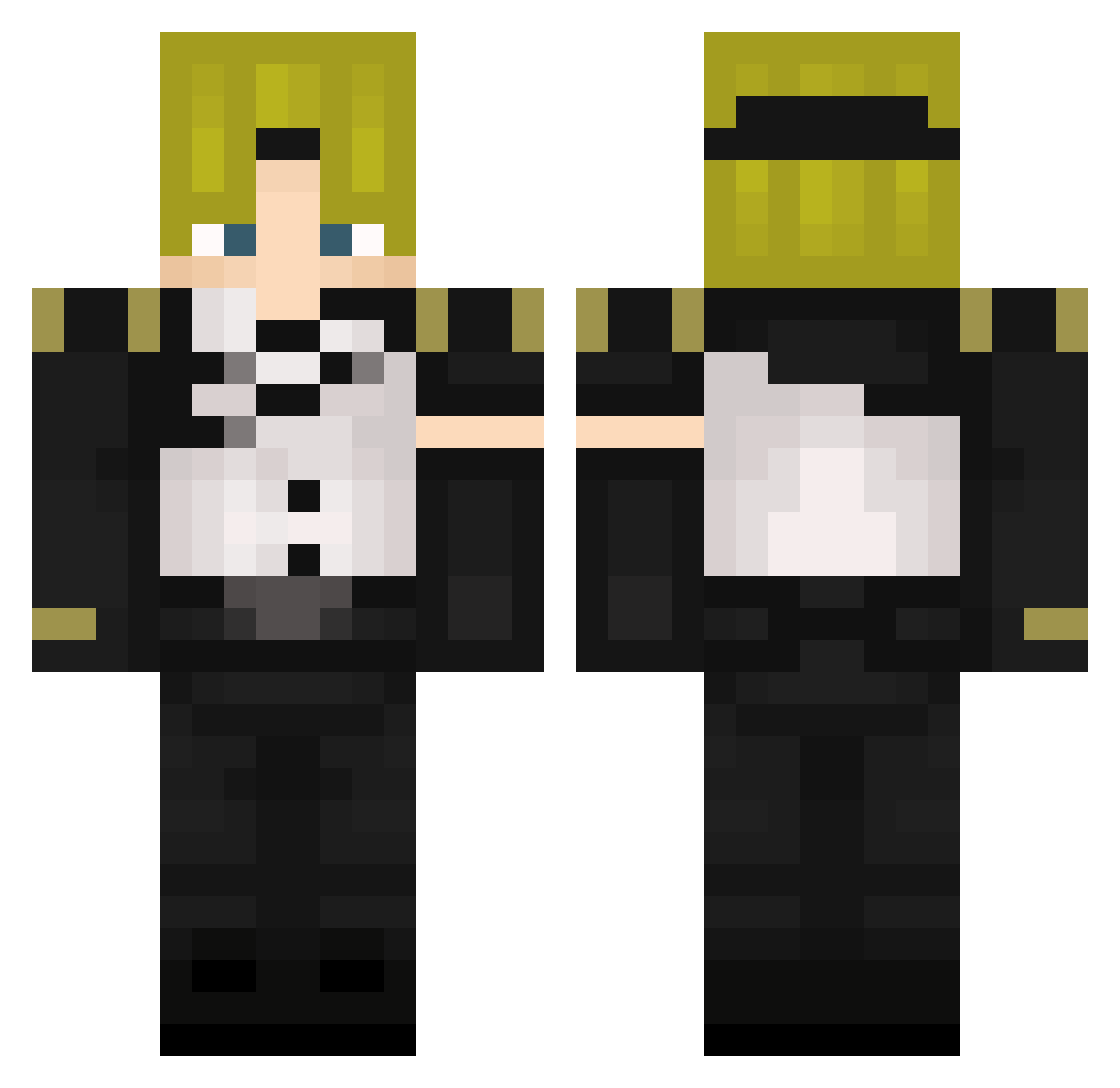 Hall_Of_Fame Minecraft skin, front and back view