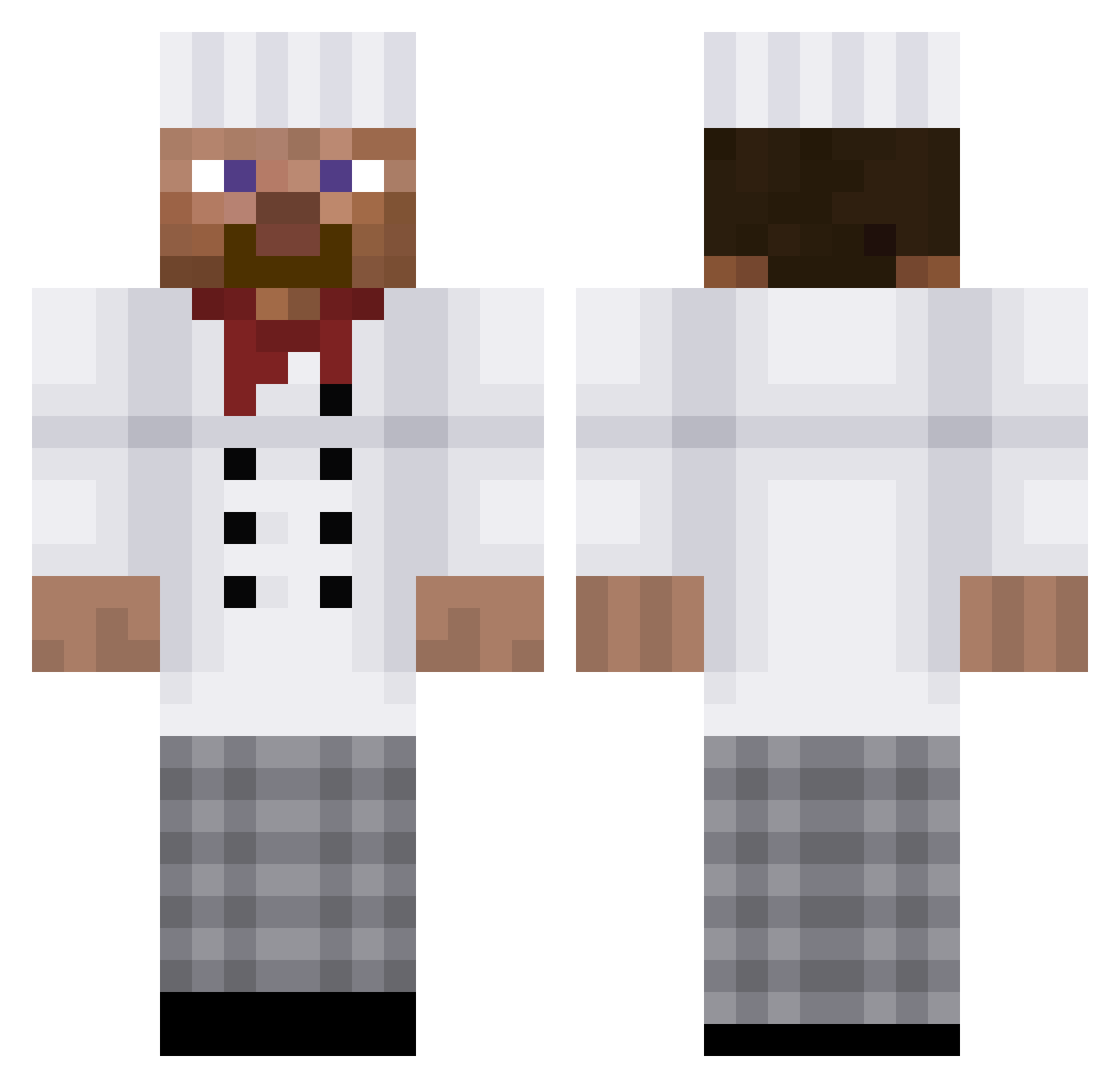 SenorDuncan Minecraft skin, front and back view