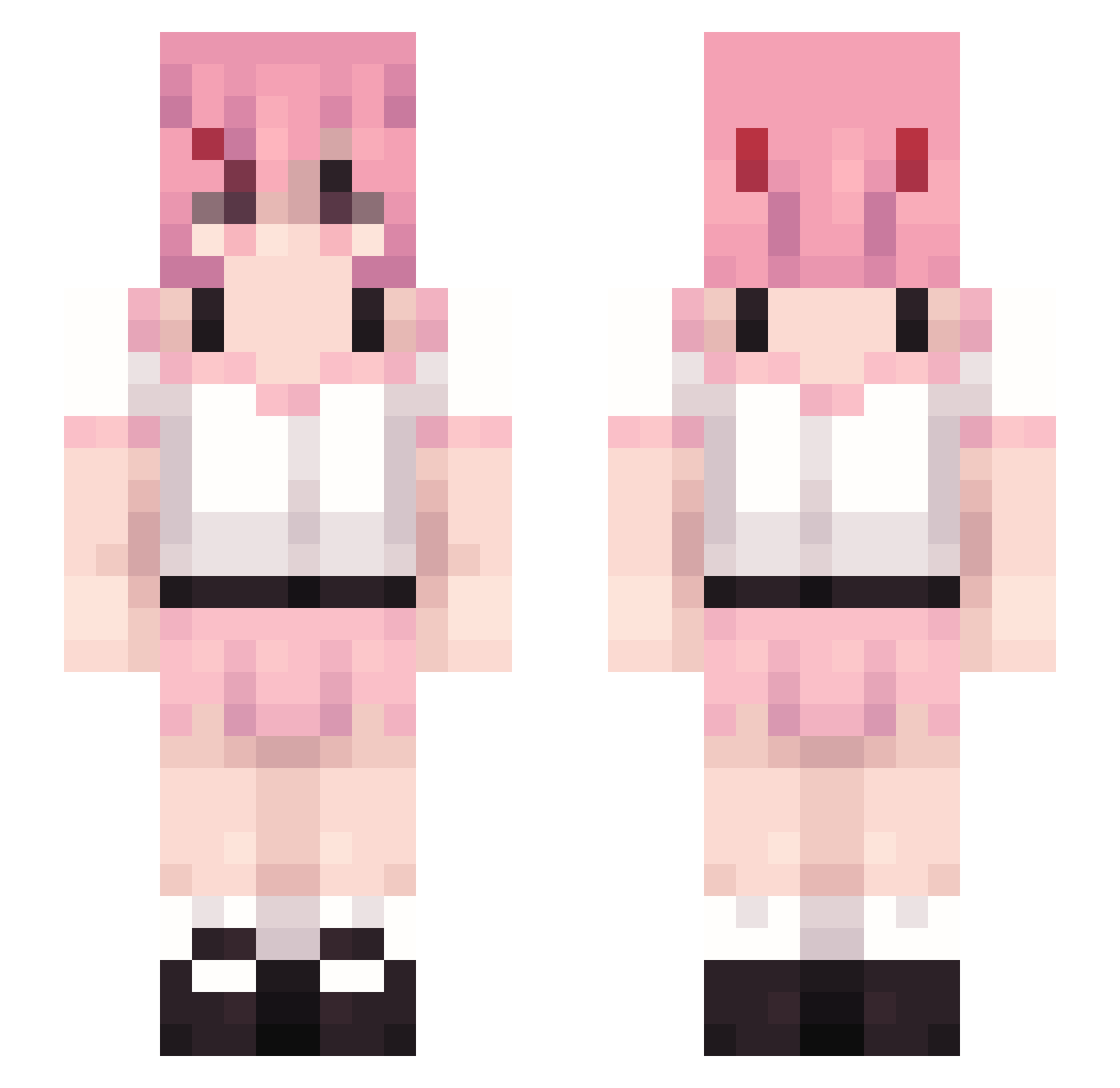 Thiccc_Yoshi21 Minecraft skin, front and back view