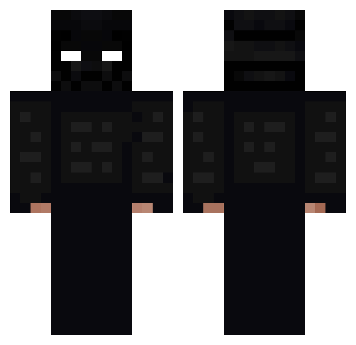 RADU853 Minecraft skin, front and back view