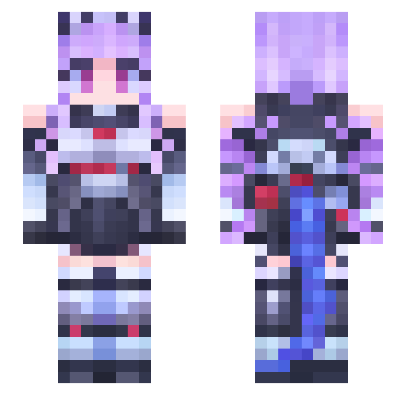 Farain_ Minecraft skin, front and back view