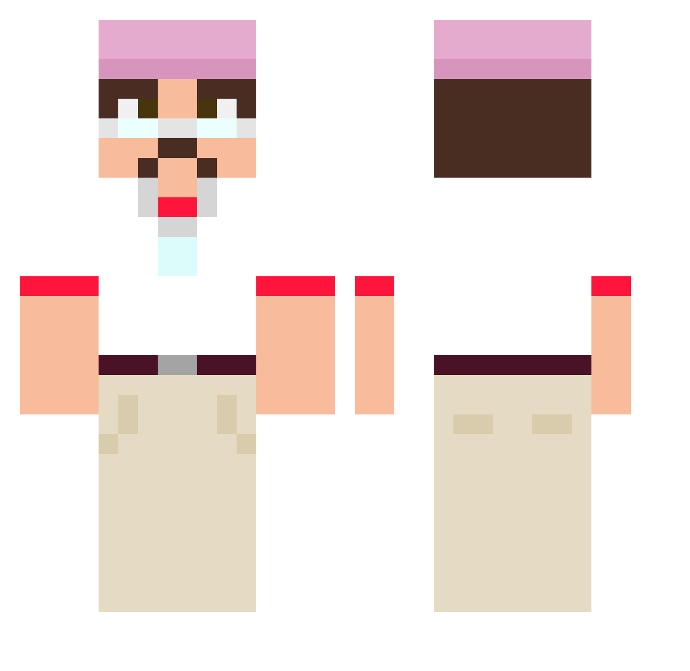 Mateoouz_ Minecraft skin, front and back view