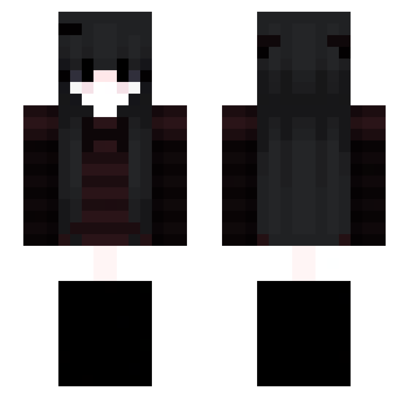 repudilation Minecraft skin, front and back view