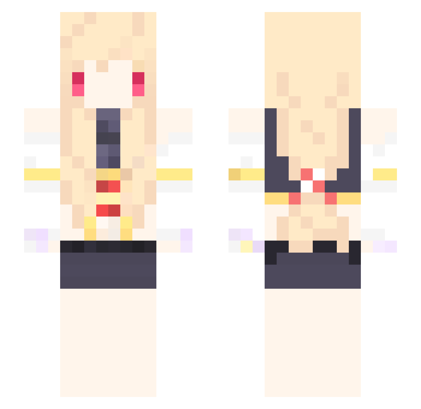 Little_Shark__ Minecraft skin, front and back view