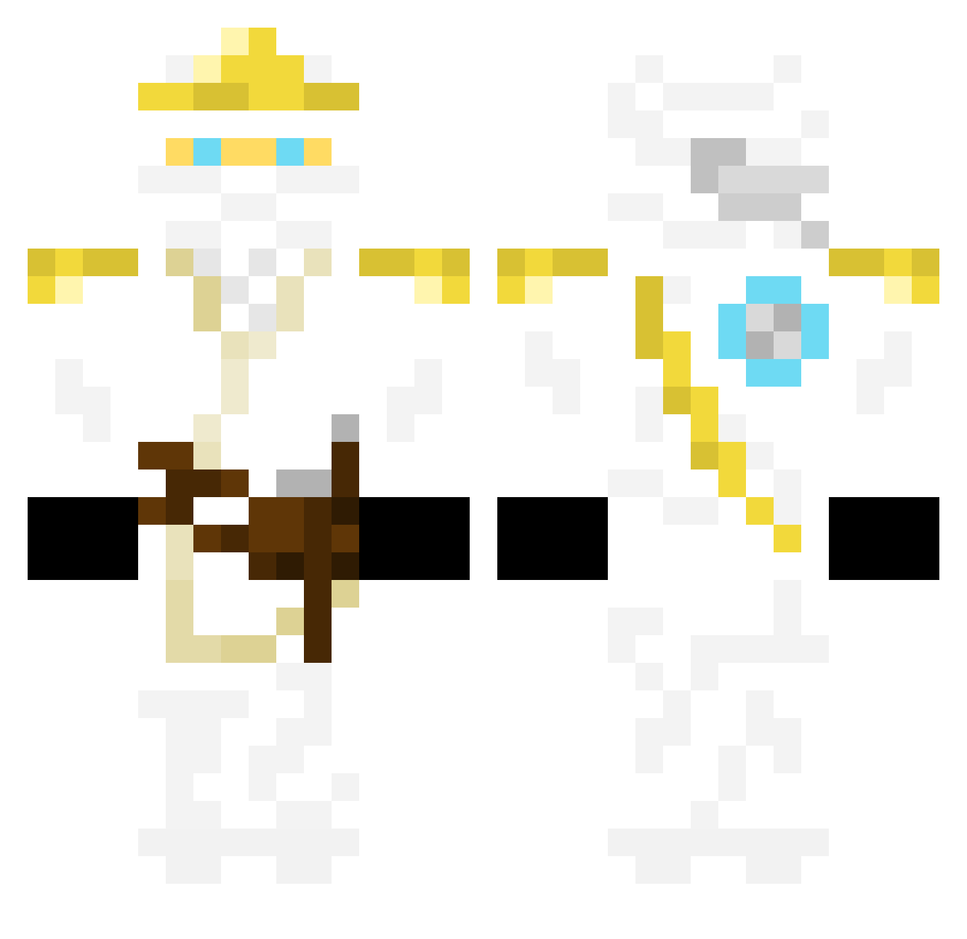 Enyade Minecraft skin, front and back view