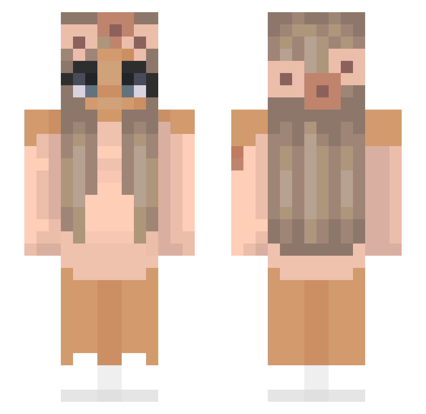 AvaCookie53 Minecraft skin, front and back view