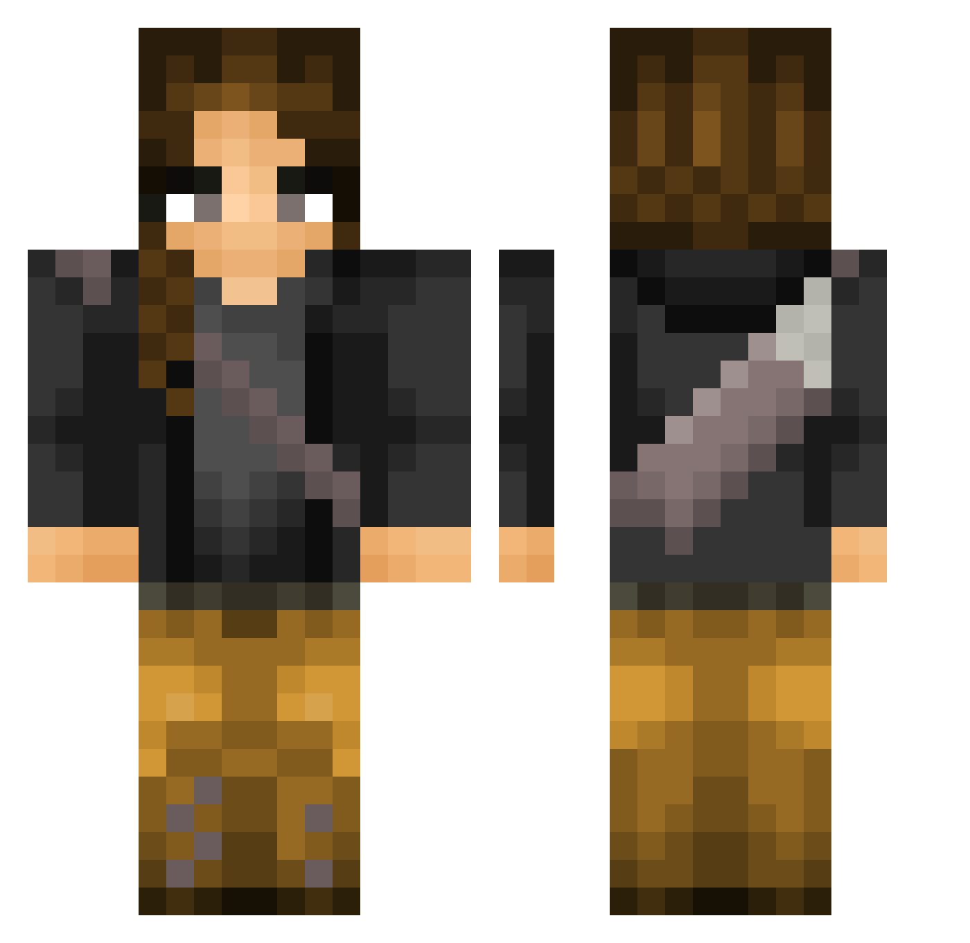 ionaaxo Minecraft skin, front and back view