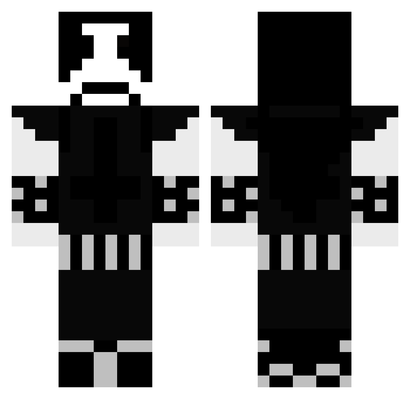 GrognarTheStrong Minecraft skin, front and back view