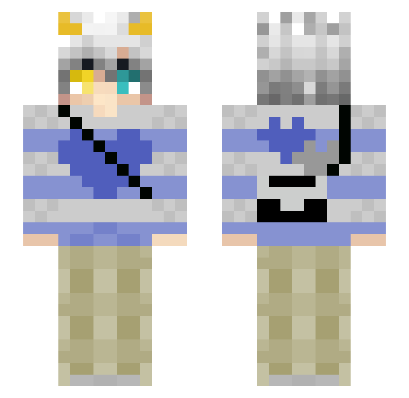 saasaaas Minecraft skin, front and back view
