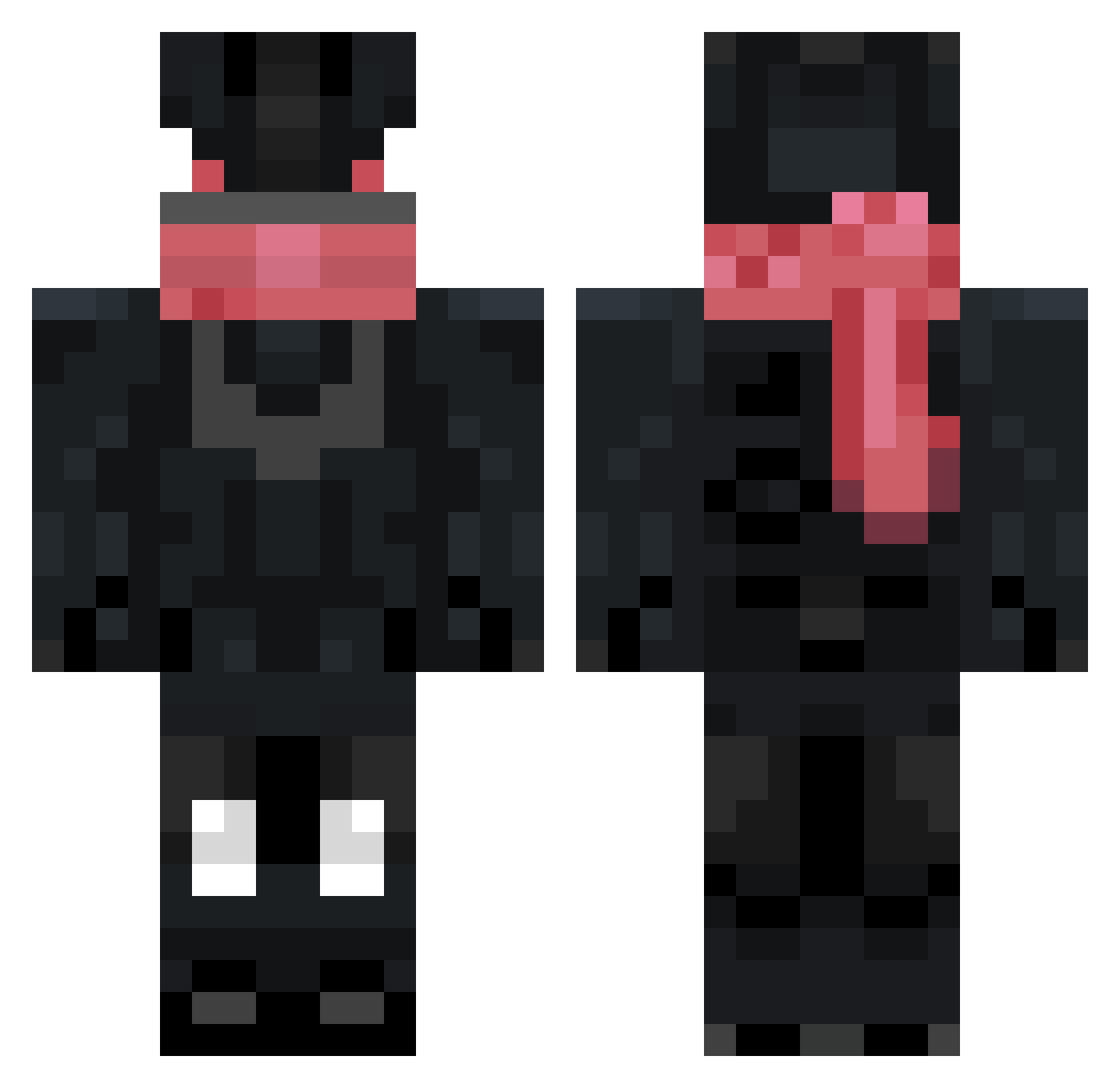 dominicthereaper Minecraft skin, front and back view