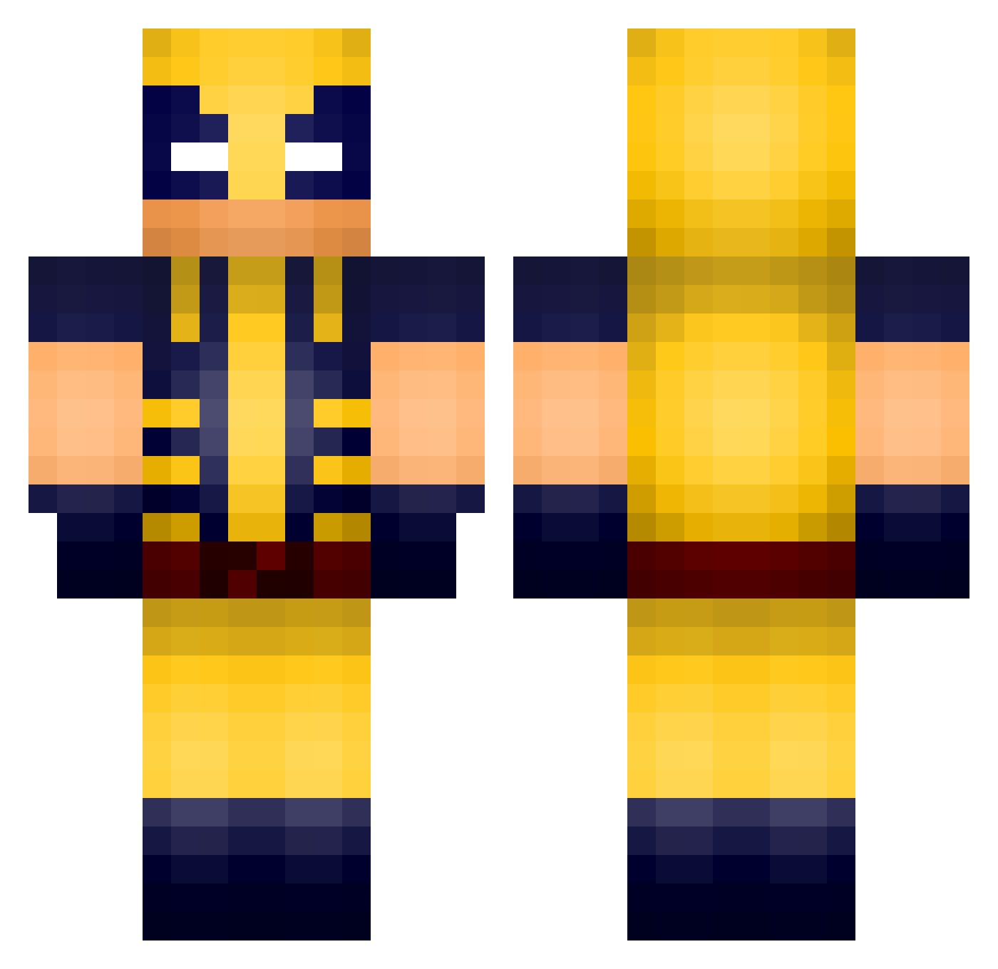 keevinpeerez Minecraft skin, front and back view