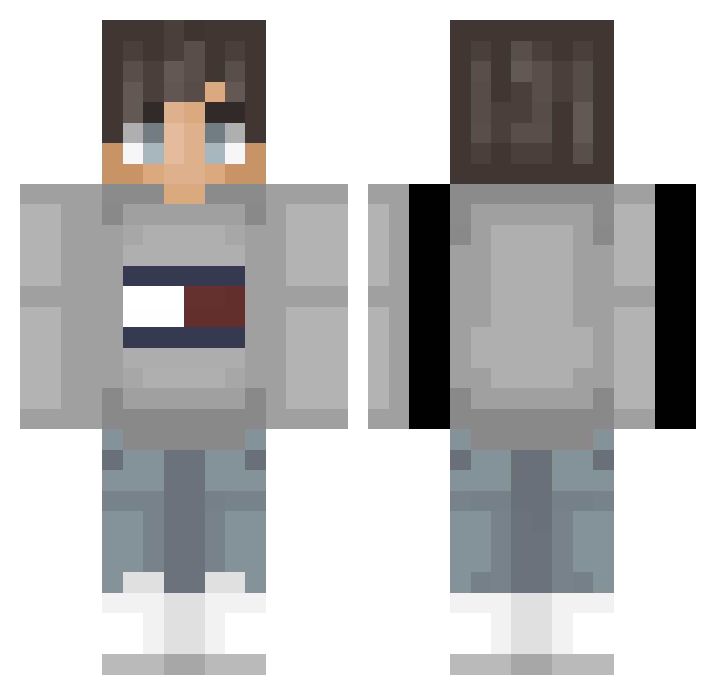 _Fitch Minecraft skin, front and back view