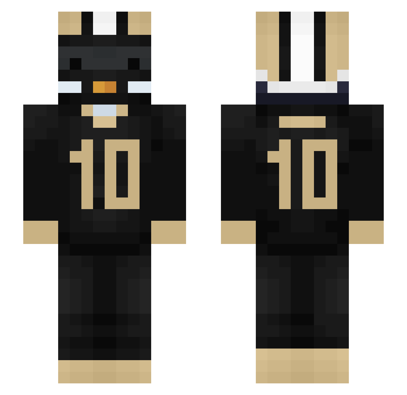 mowwas Minecraft skin, front and back view