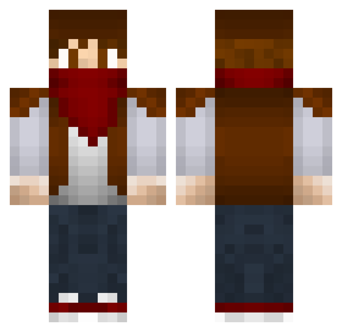 GlacierFoil3 Minecraft skin, front and back view