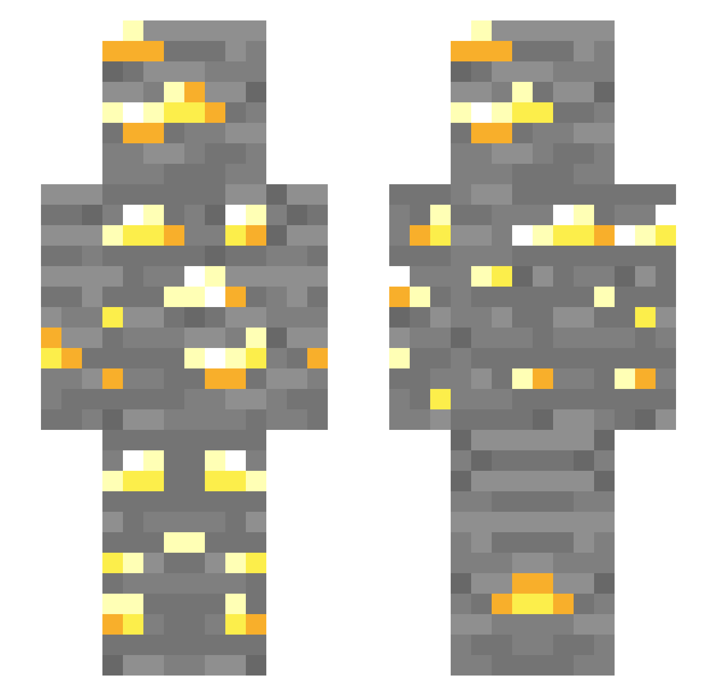 zSmit Minecraft skin, front and back view