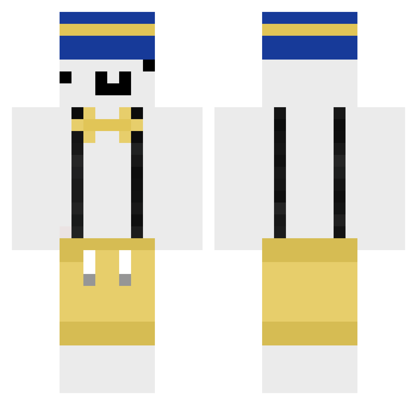 oGaple Minecraft skin, front and back view
