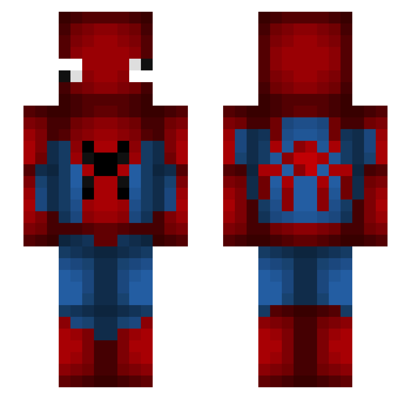 sonolentow Minecraft skin, front and back view