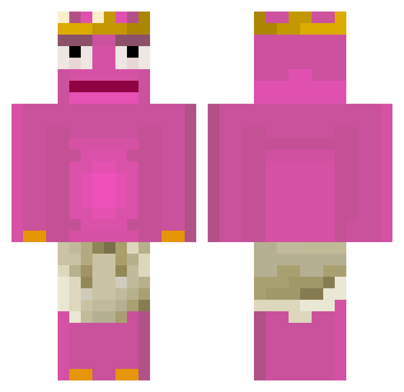 _Emee Minecraft skin, front and back view