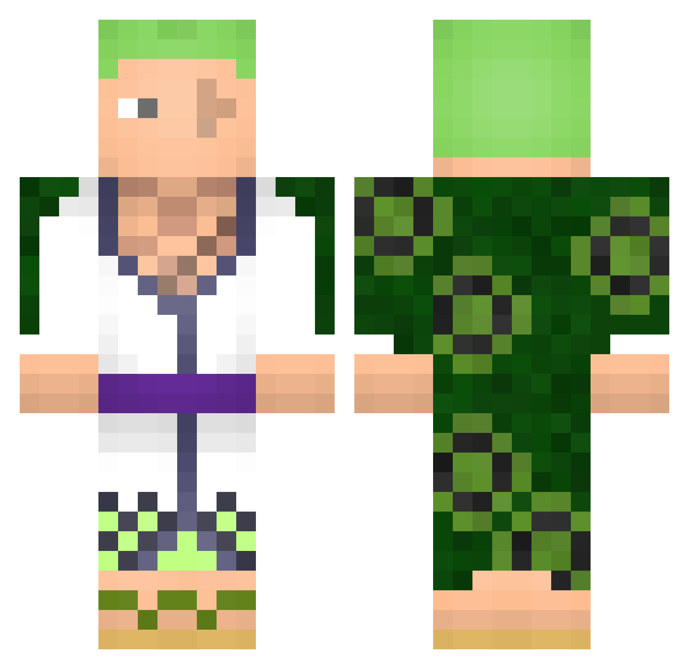 Melyoda_ Minecraft skin, front and back view