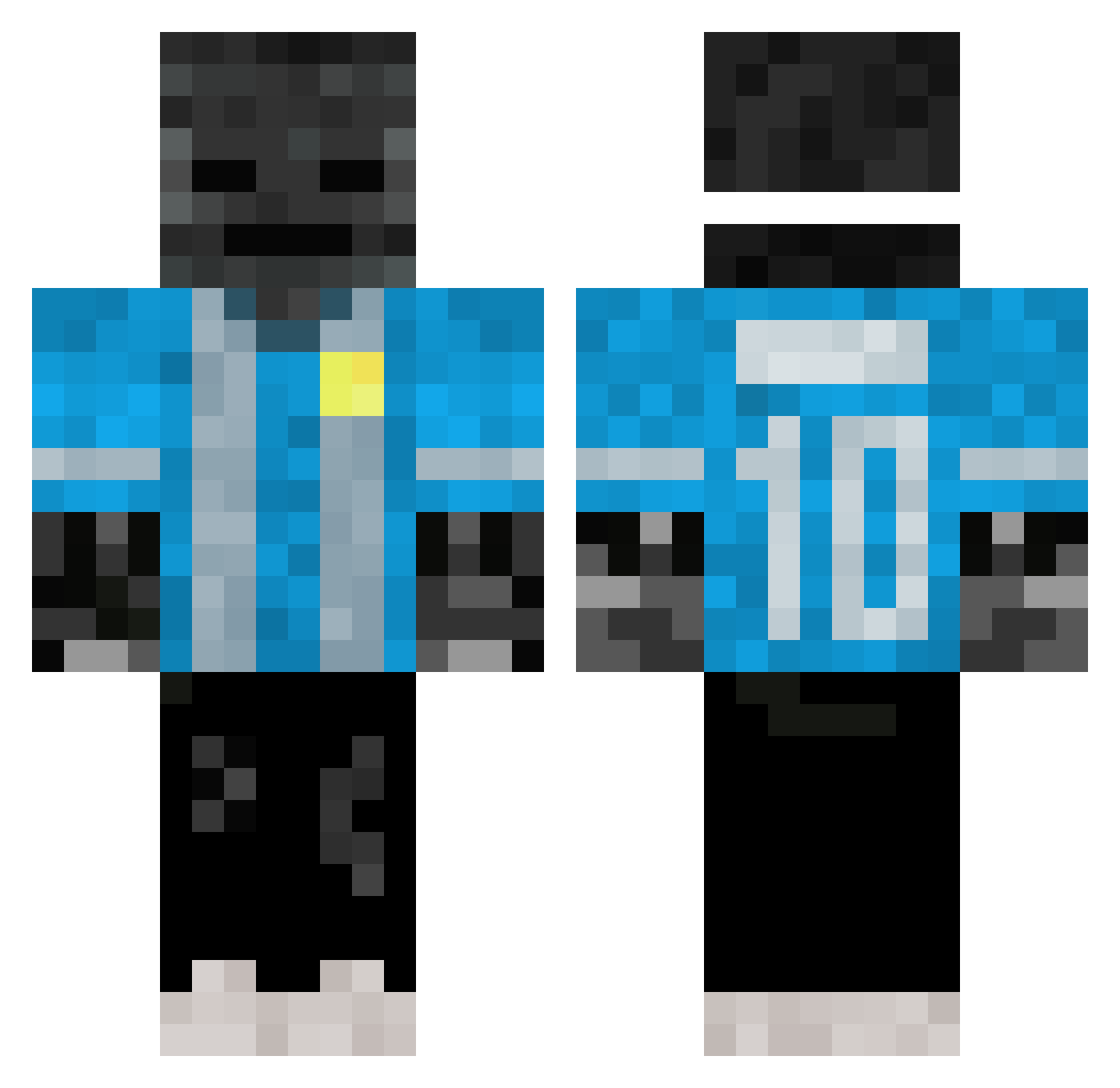 LichaSantellan Minecraft skin, front and back view
