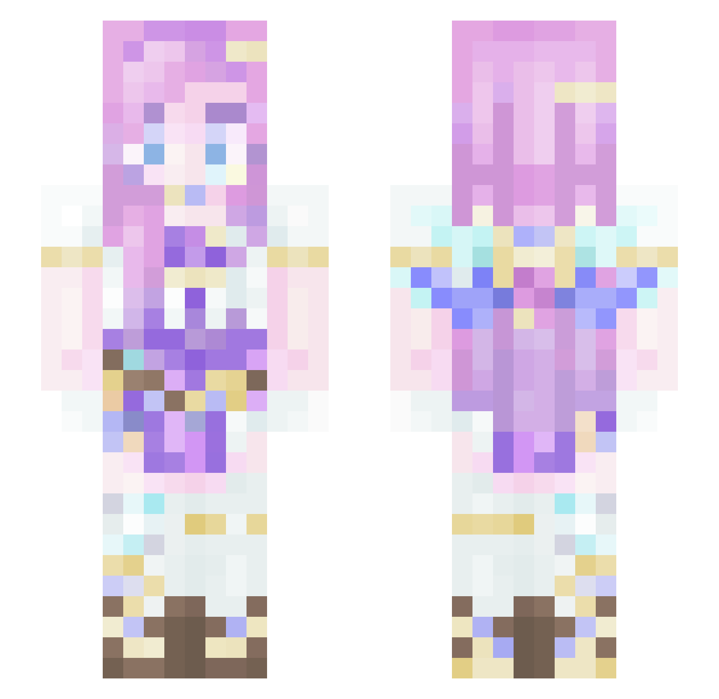 Mommy_Seraphine Minecraft skin, front and back view
