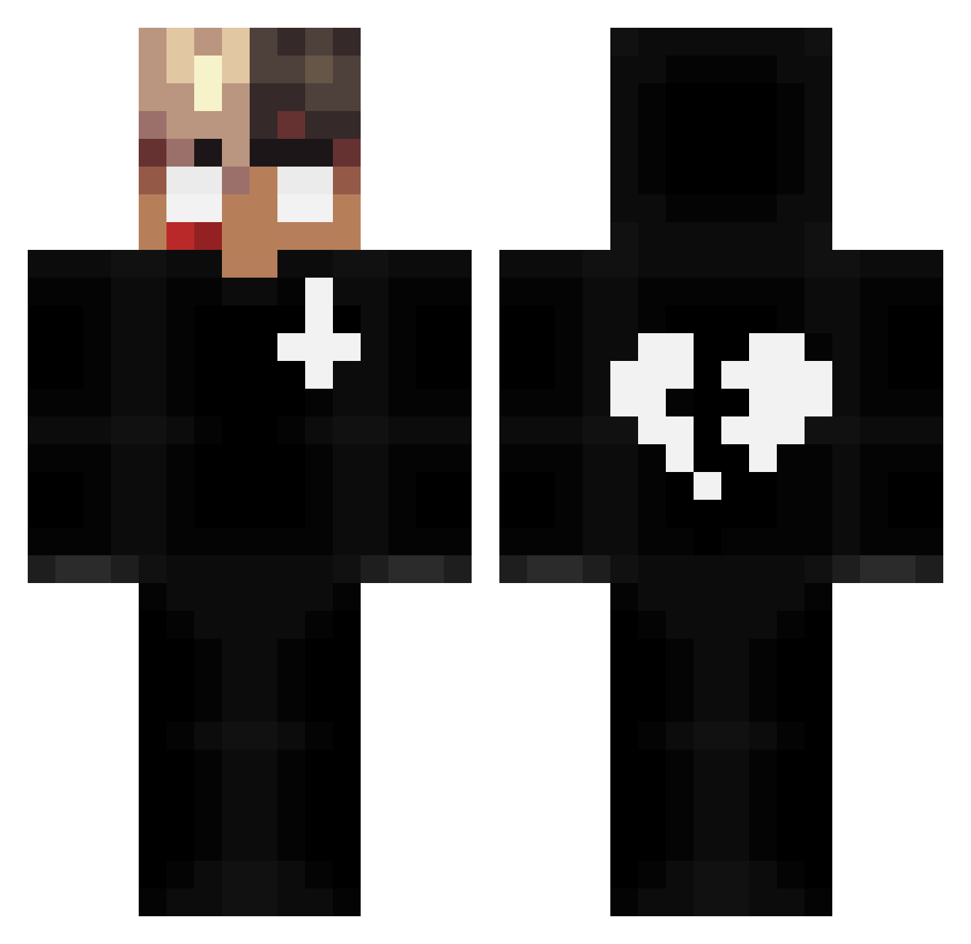 HHI_ZJ06 Minecraft skin, front and back view