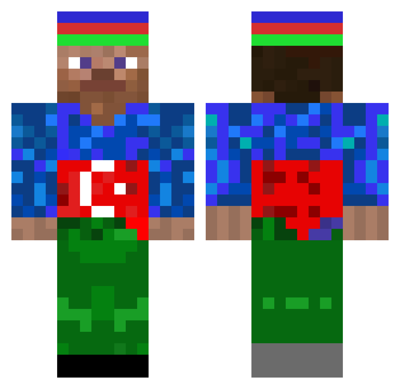 MuRaD_ Minecraft skin, front and back view