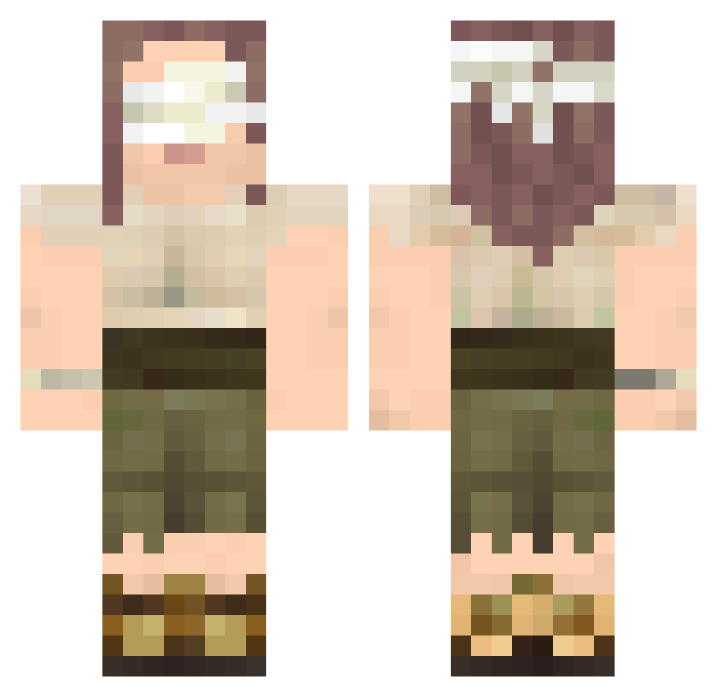 Alm_ Minecraft skin, front and back view