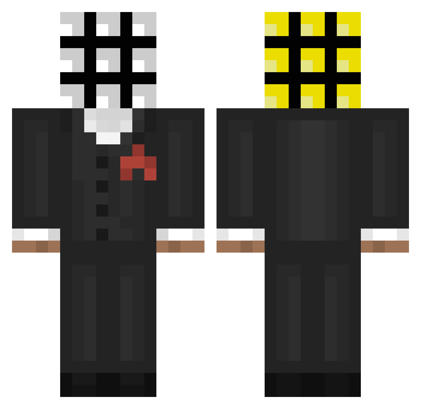 FaZe_Suc Minecraft skin, front and back view