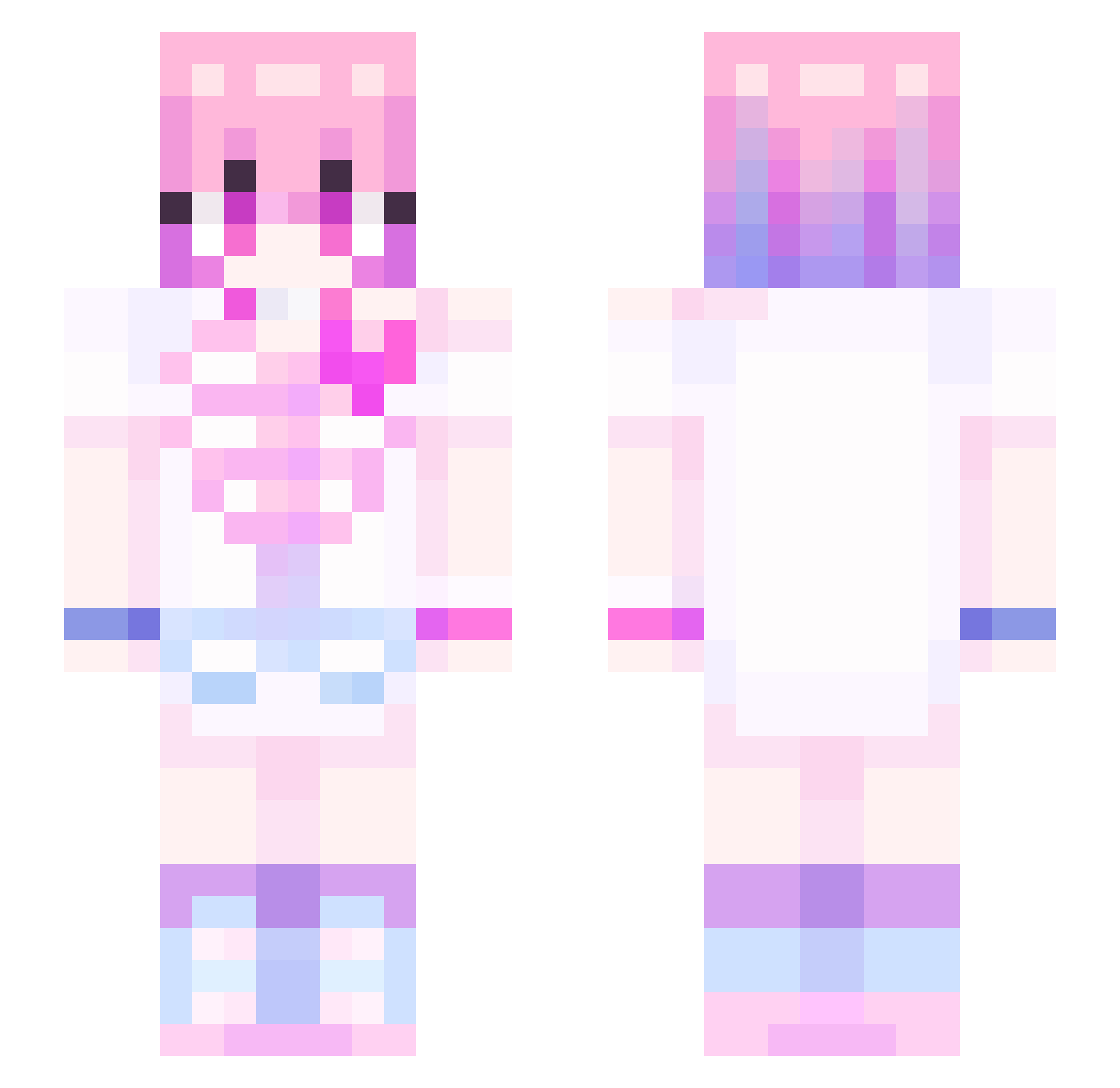 Kokogrzanqa Minecraft skin, front and back view