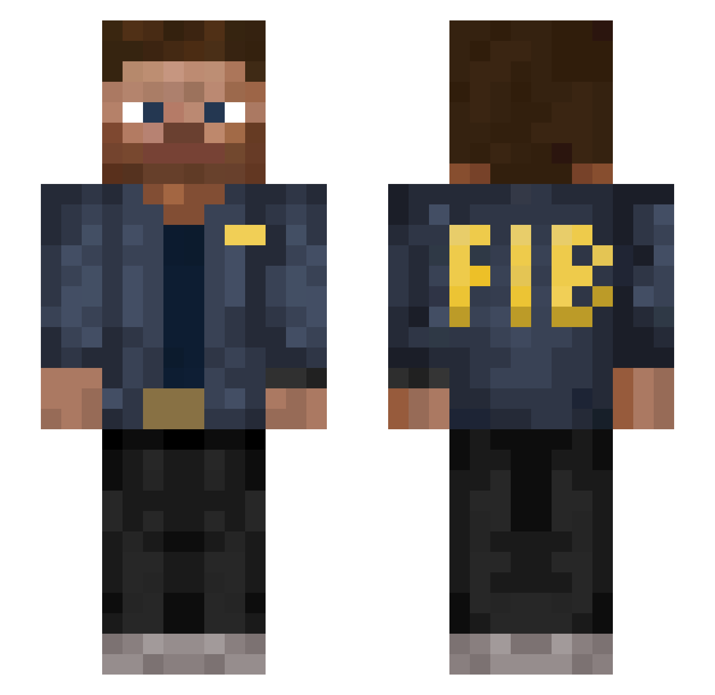 Sir__Llama Minecraft skin, front and back view