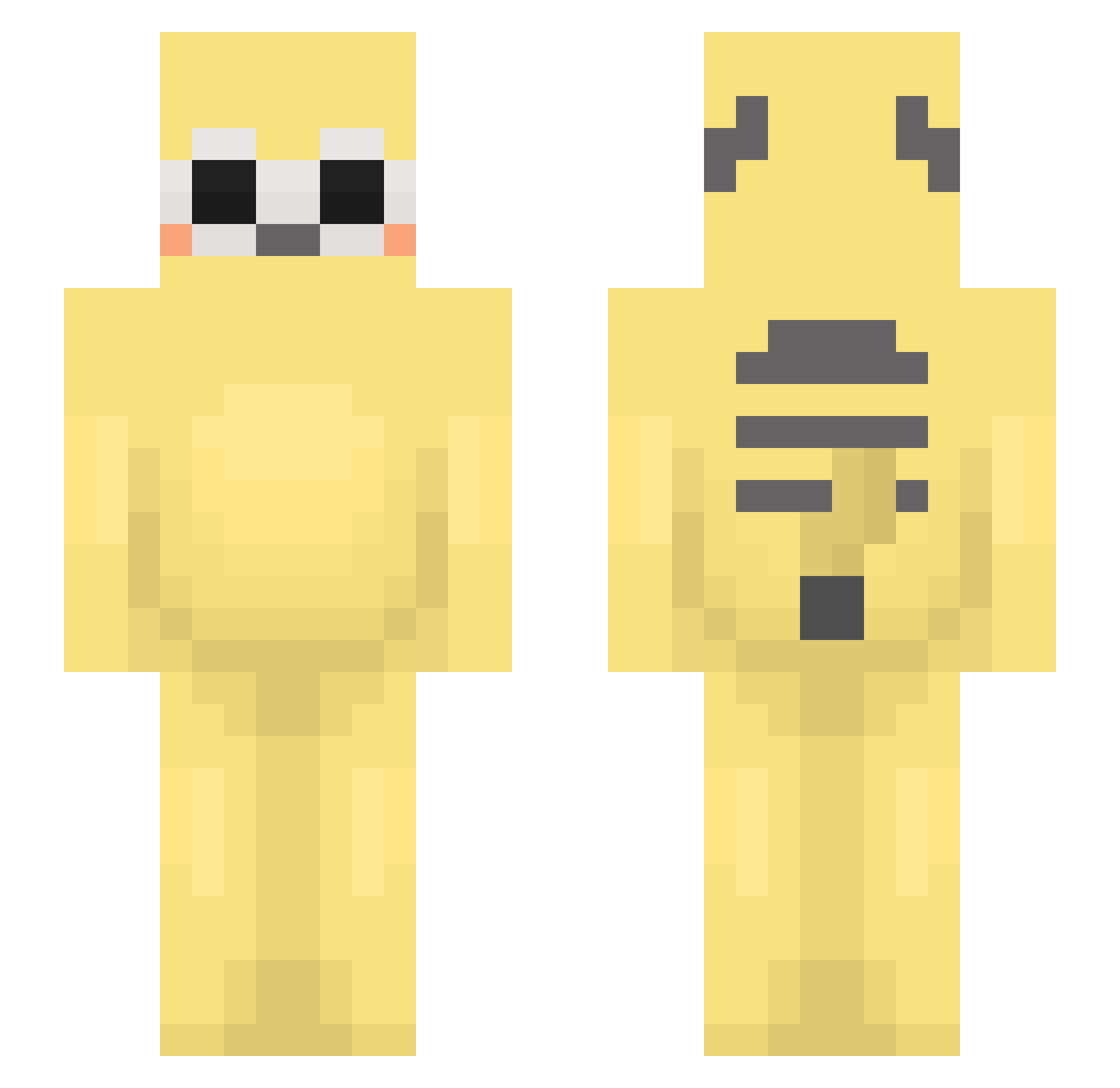 kfuo Minecraft skin, front and back view