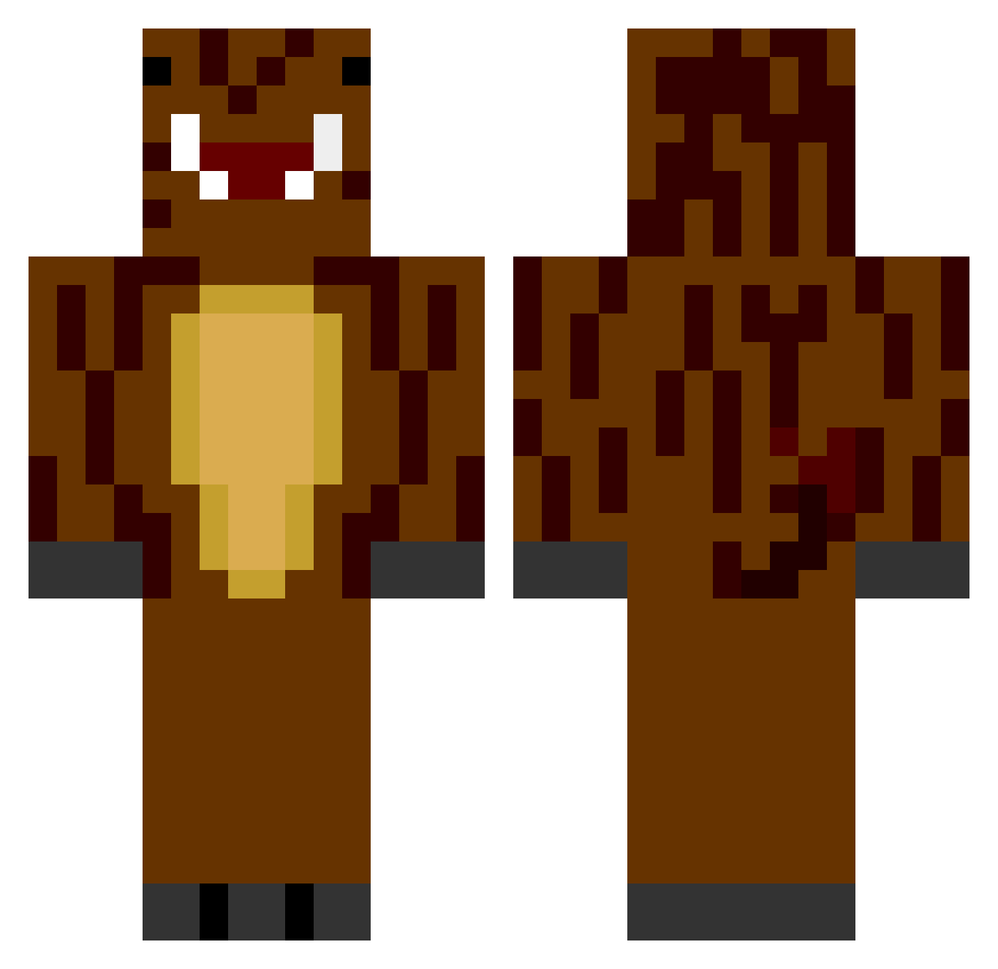 _guziec Minecraft skin, front and back view