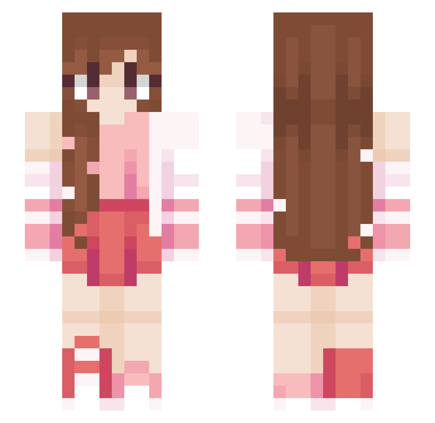 rachy_ Minecraft skin, front and back view