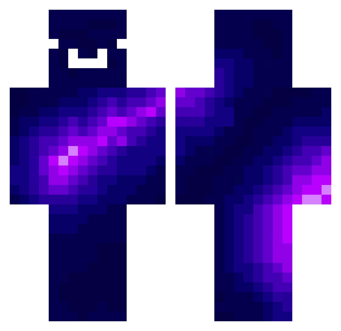 LepordWasTaken Minecraft skin, front and back view