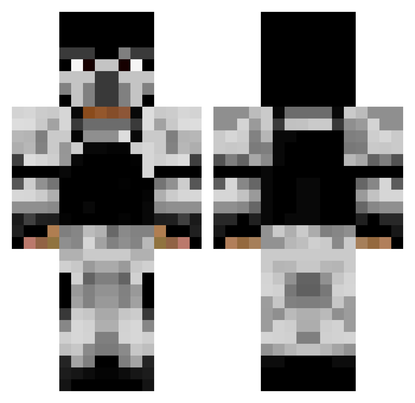 JJK_ONE Minecraft skin, front and back view