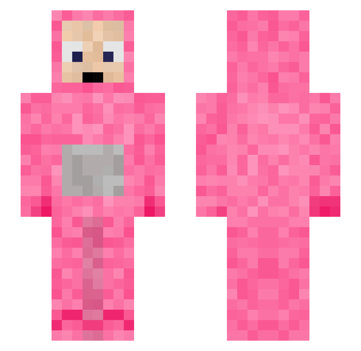 ligmather1zzler Minecraft skin, front and back view