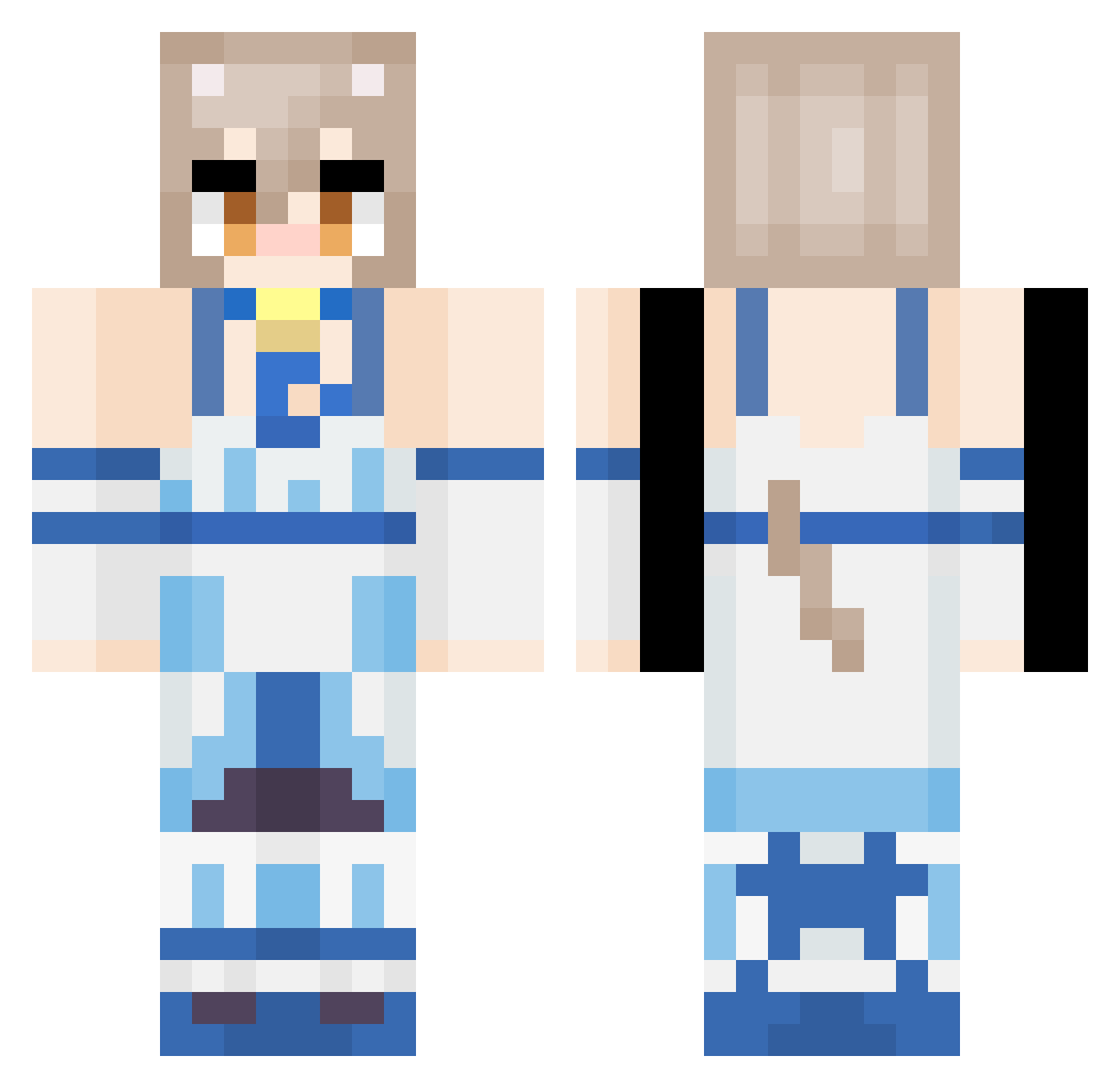 danymdz Minecraft skin, front and back view