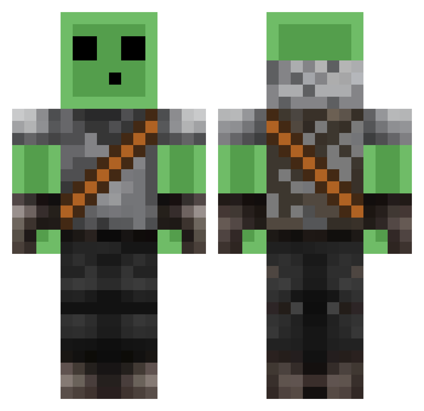 Jdawg9478 Minecraft skin, front and back view