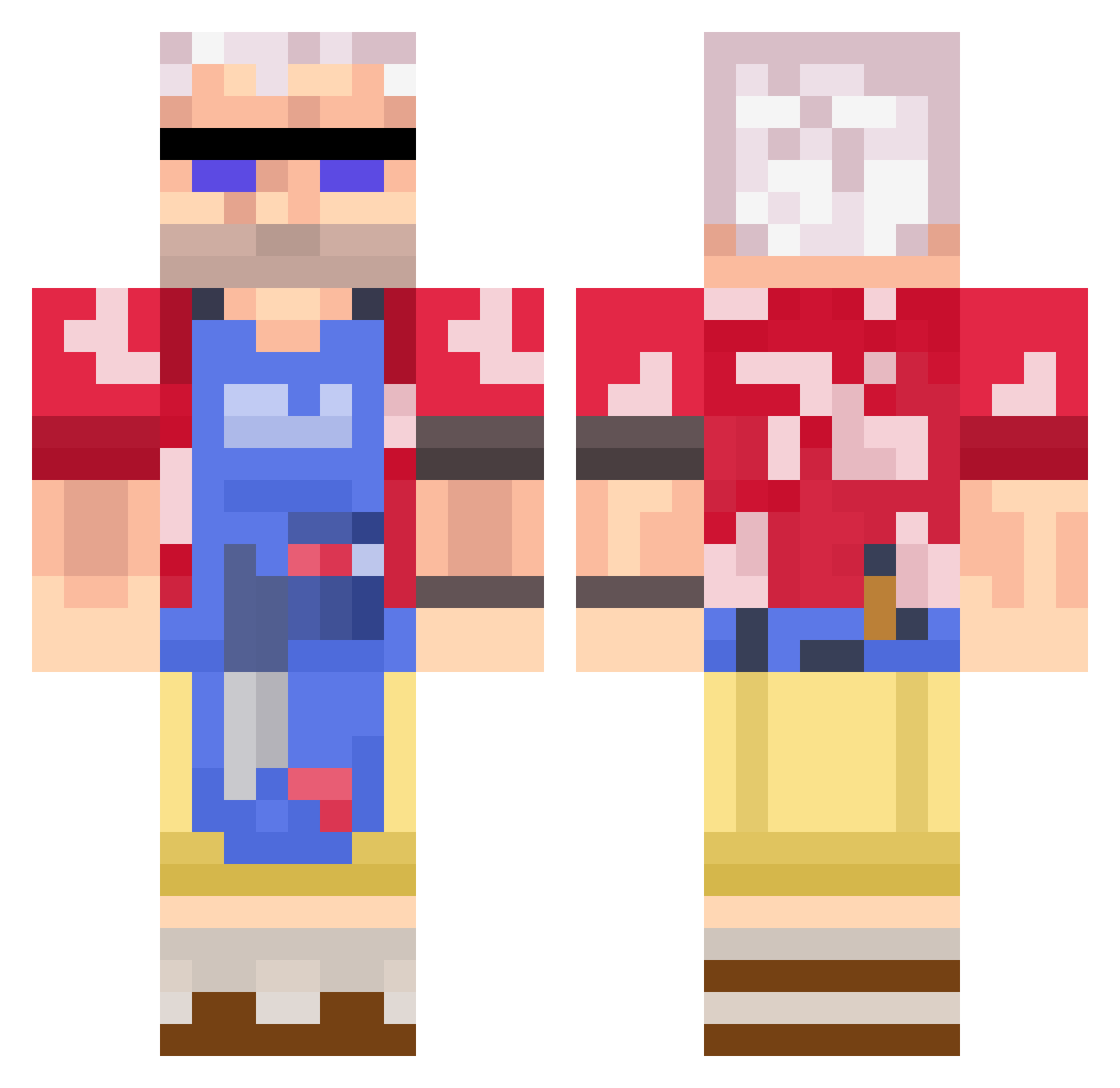 saltlampa Minecraft skin, front and back view