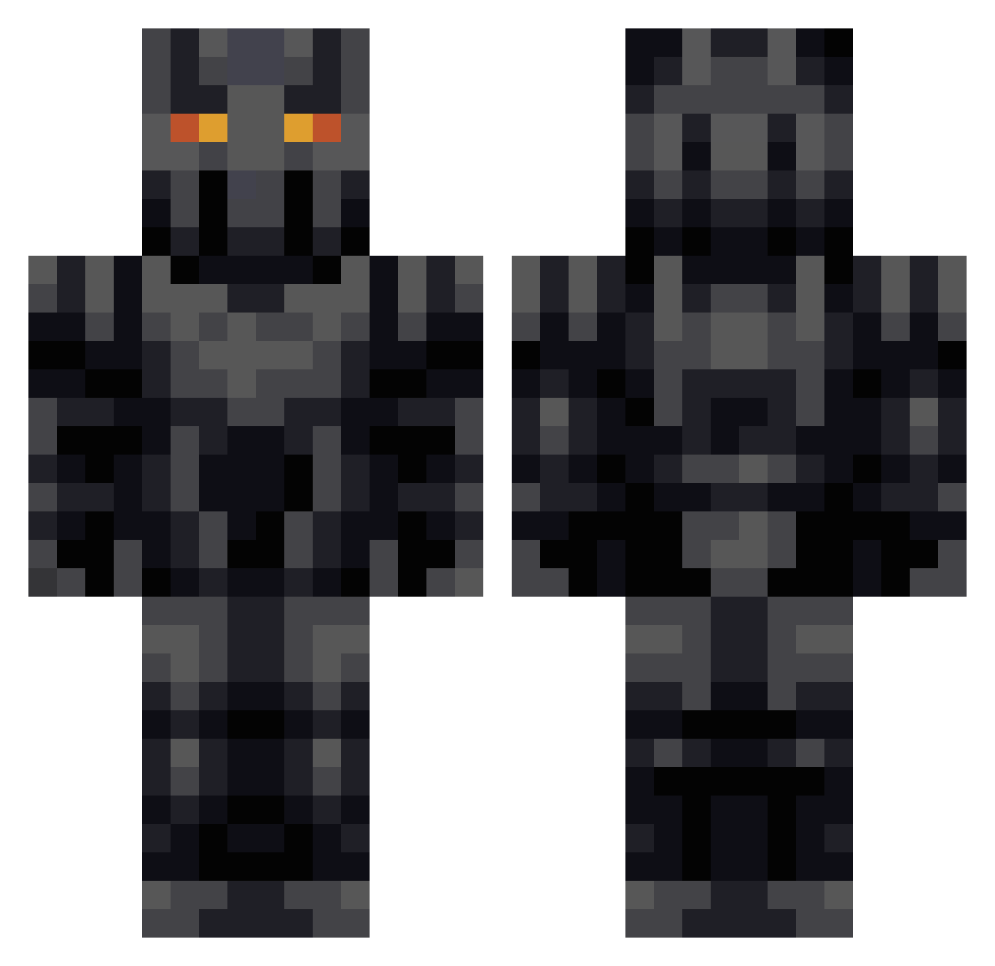 MrJackson19 Minecraft skin, front and back view