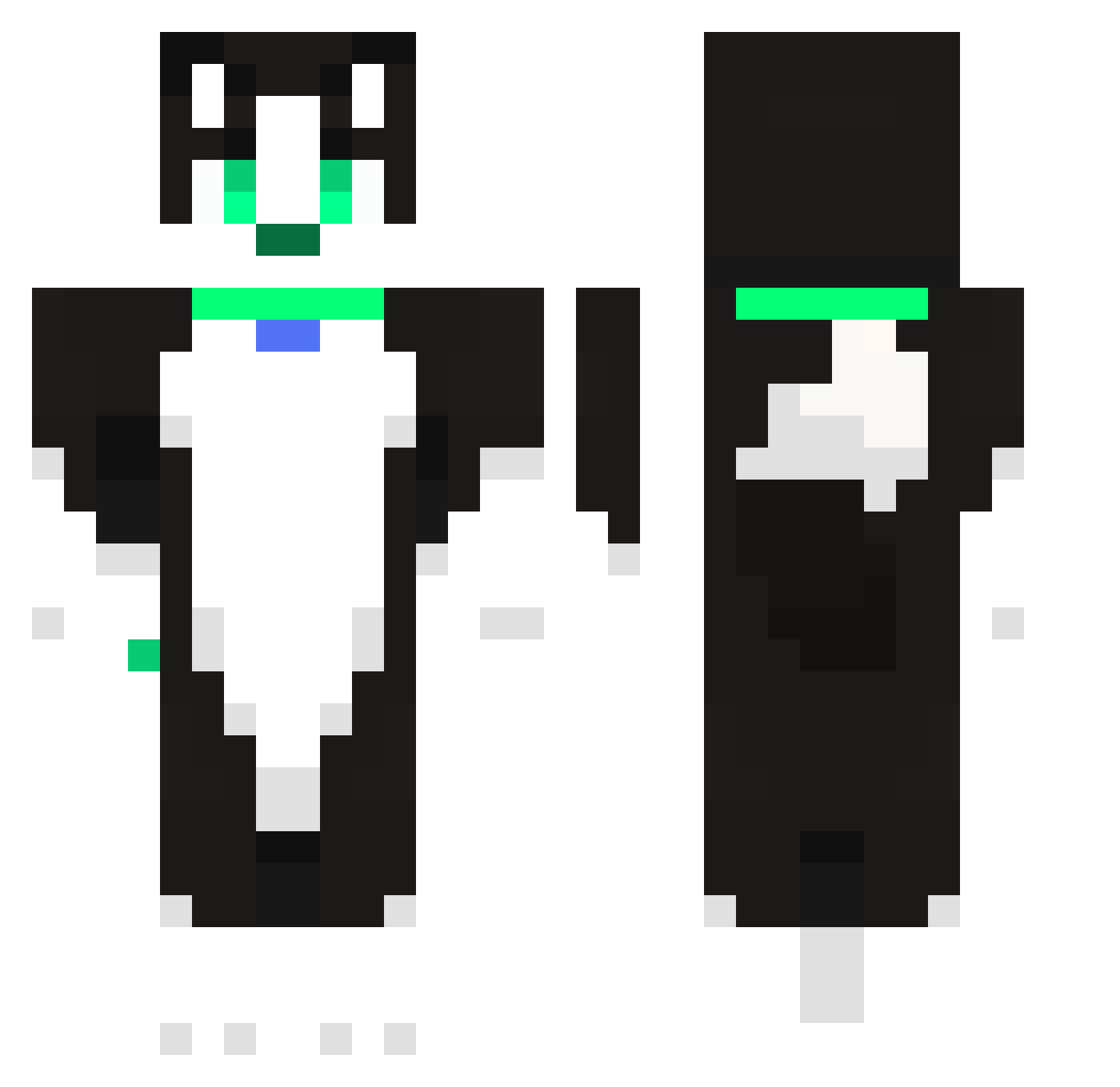 Conner300 Minecraft skin, front and back view