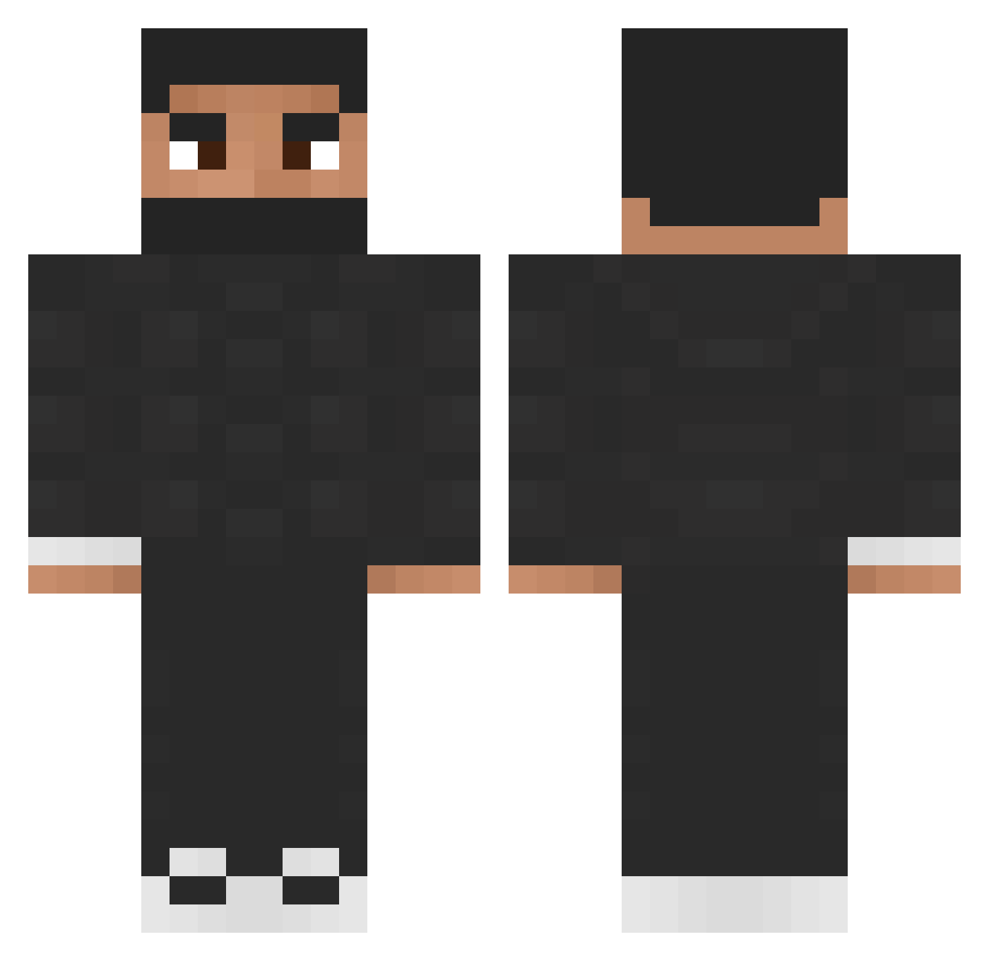 RyanHuangV Minecraft skin, front and back view