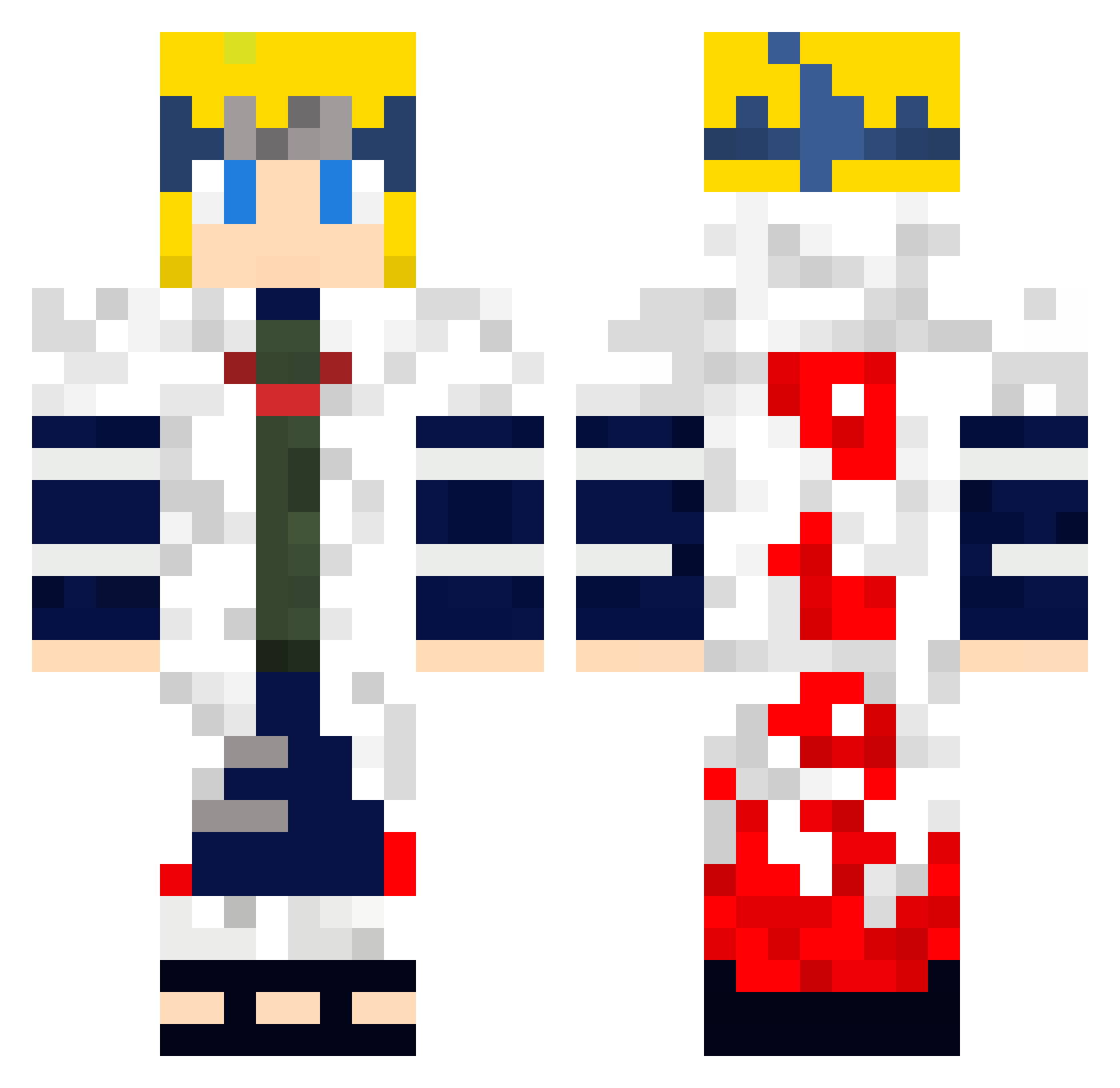 Ovorii Minecraft skin, front and back view