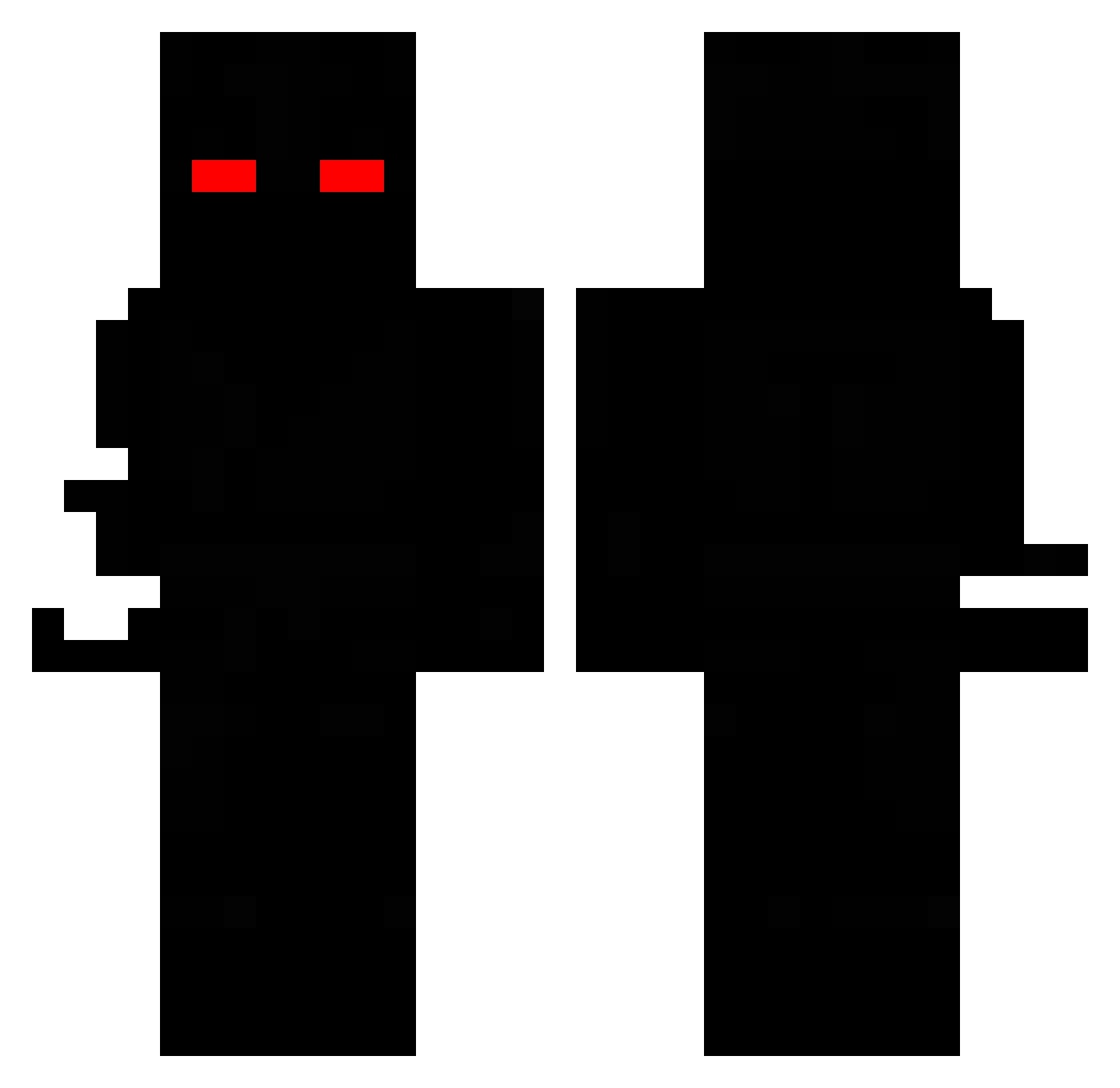 RicardoMilozs Minecraft skin, front and back view