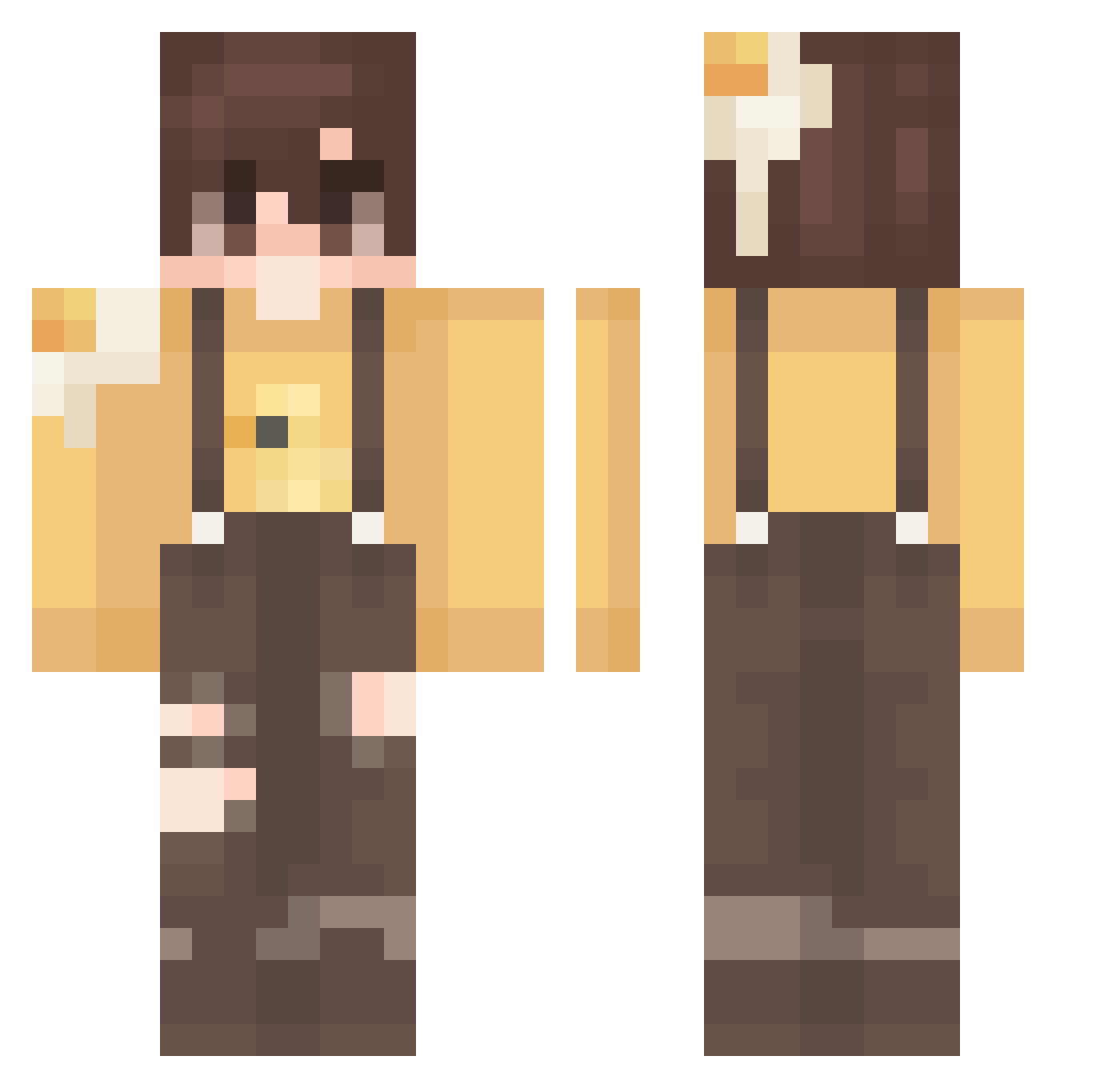 ALLKOKOxxs Minecraft skin, front and back view