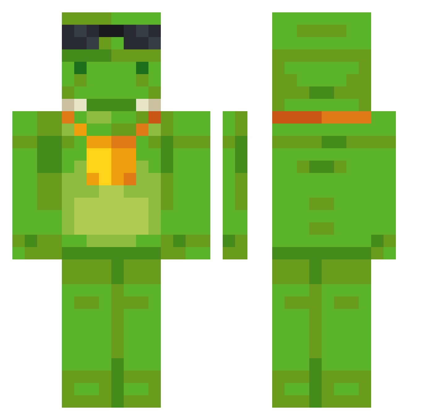 _boreno_ Minecraft skin, front and back view