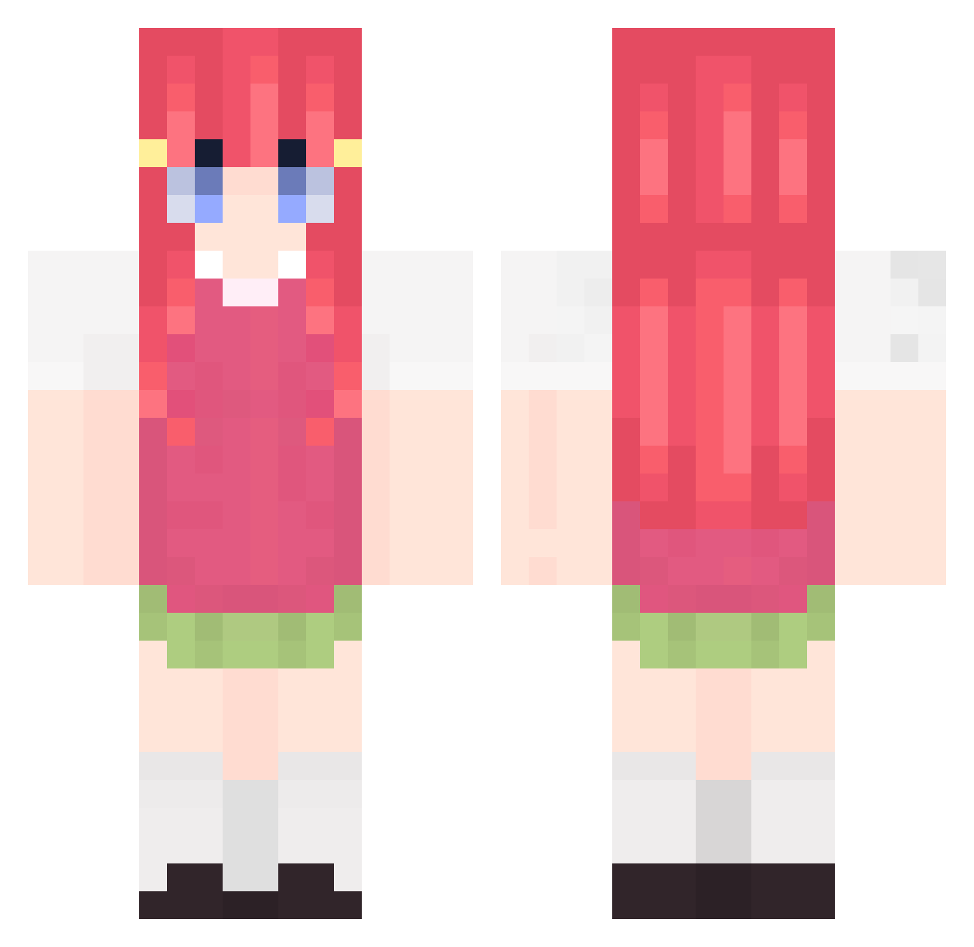 Sunny_Krys Minecraft skin, front and back view